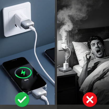 Overcharge Guard Smart Charger 2026 140W Fast Charger AI Auto Power off Phone Laptop Adapter