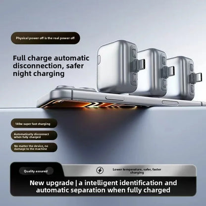 Intelligence Full Charge Auto-Disconnect Charging Adapter 140W Fast Charge Safety Separator Automatically for Type-C Devices