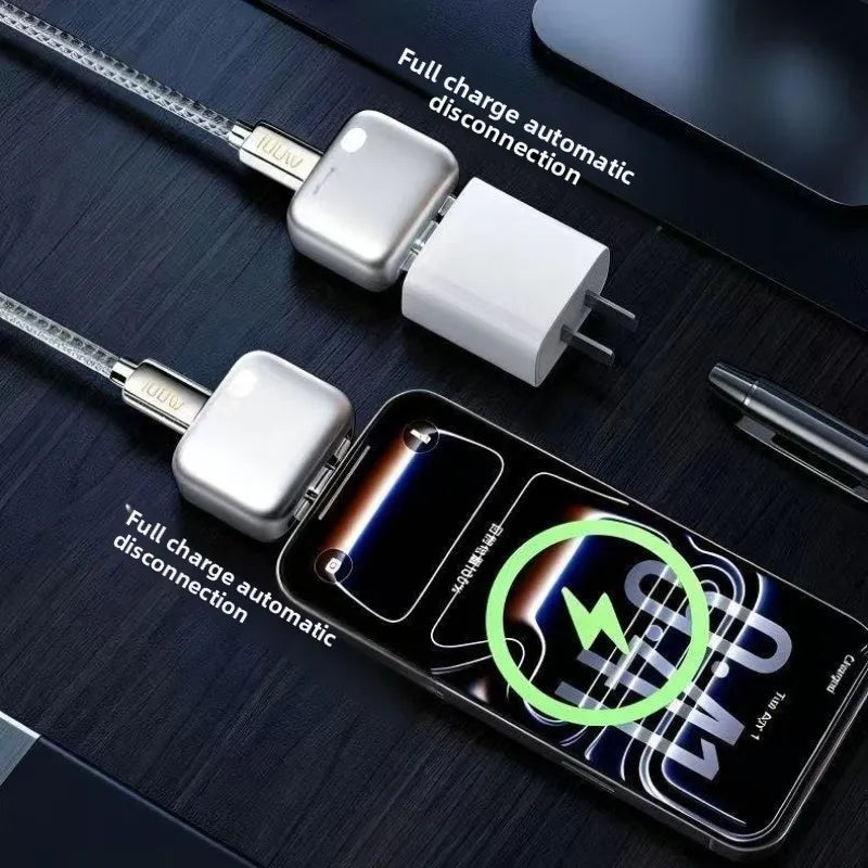 Intelligence Full Charge Auto-Disconnect Charging Adapter 140W Fast Charge Safety Separator Automatically for Type-C Devices